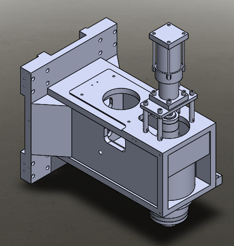 立式加工中心光机 3D图 机械设计素材3D模型
